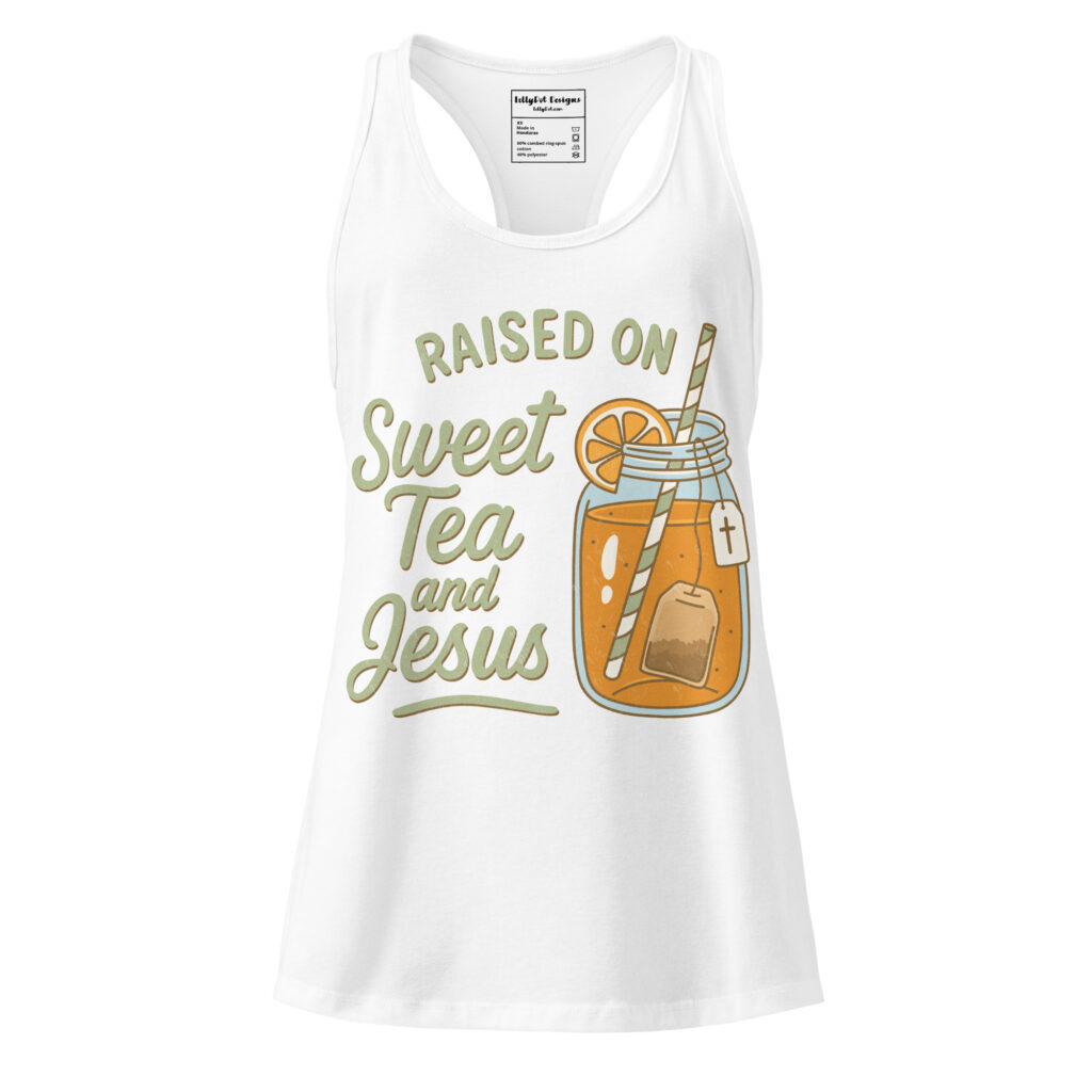 Women’s fitted racerback tank top