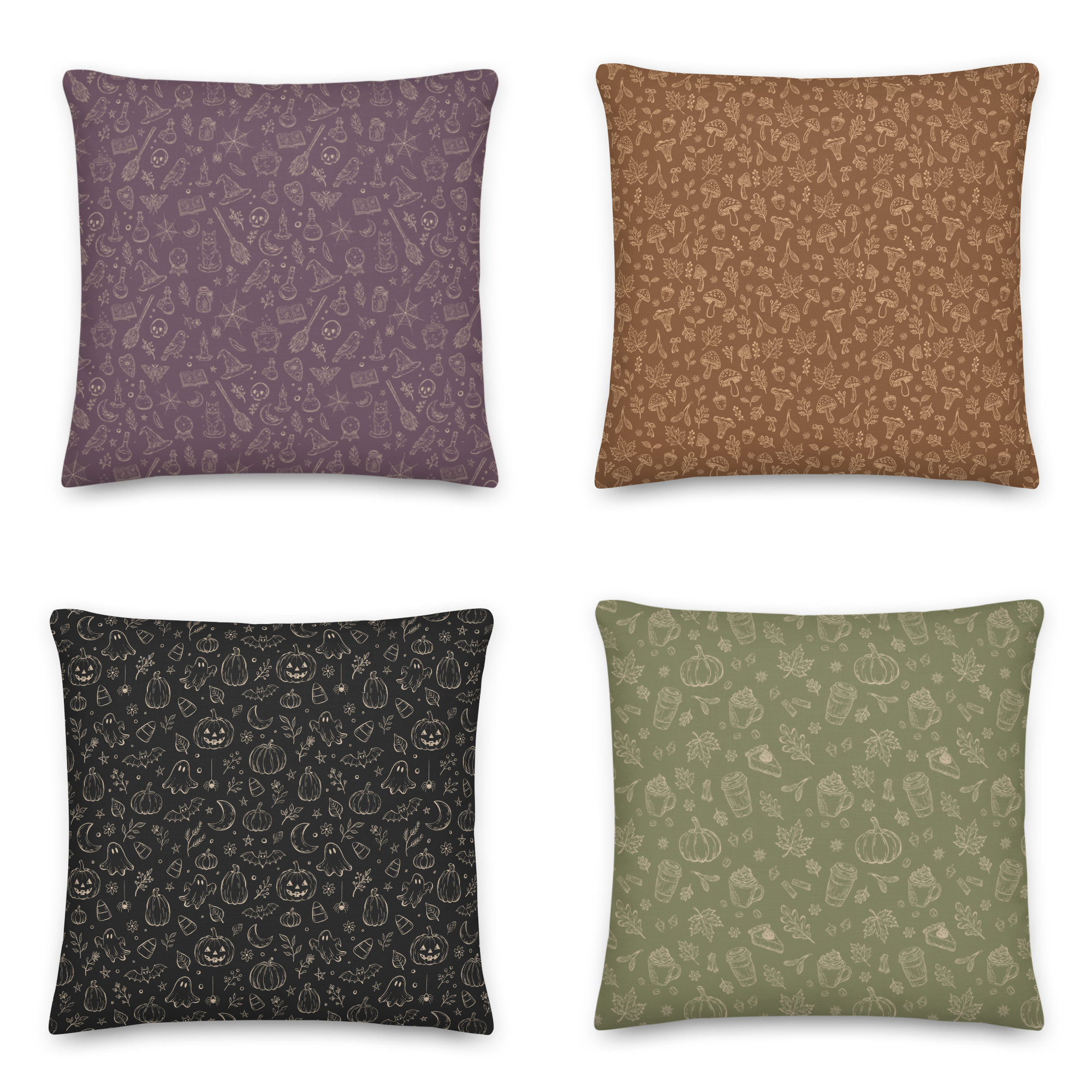 Vintage Spooky Season Pillows