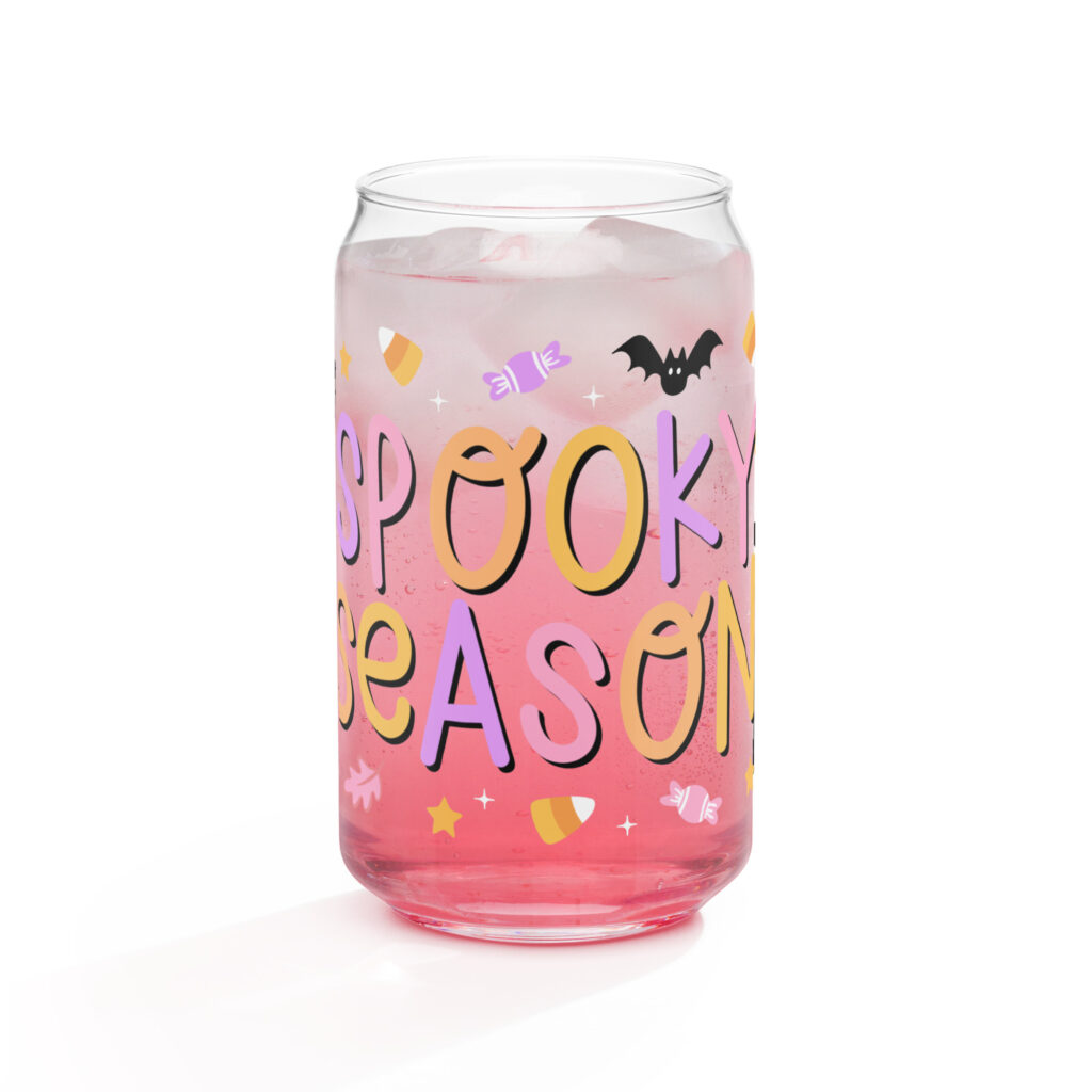 Spooky Season Can-shaped glass