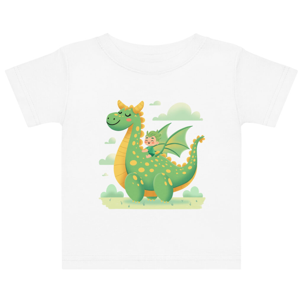 Little Dragon Rider Baby jersey t-shirt