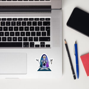 Cosmic Zen Skeleton Bubble-free sticker