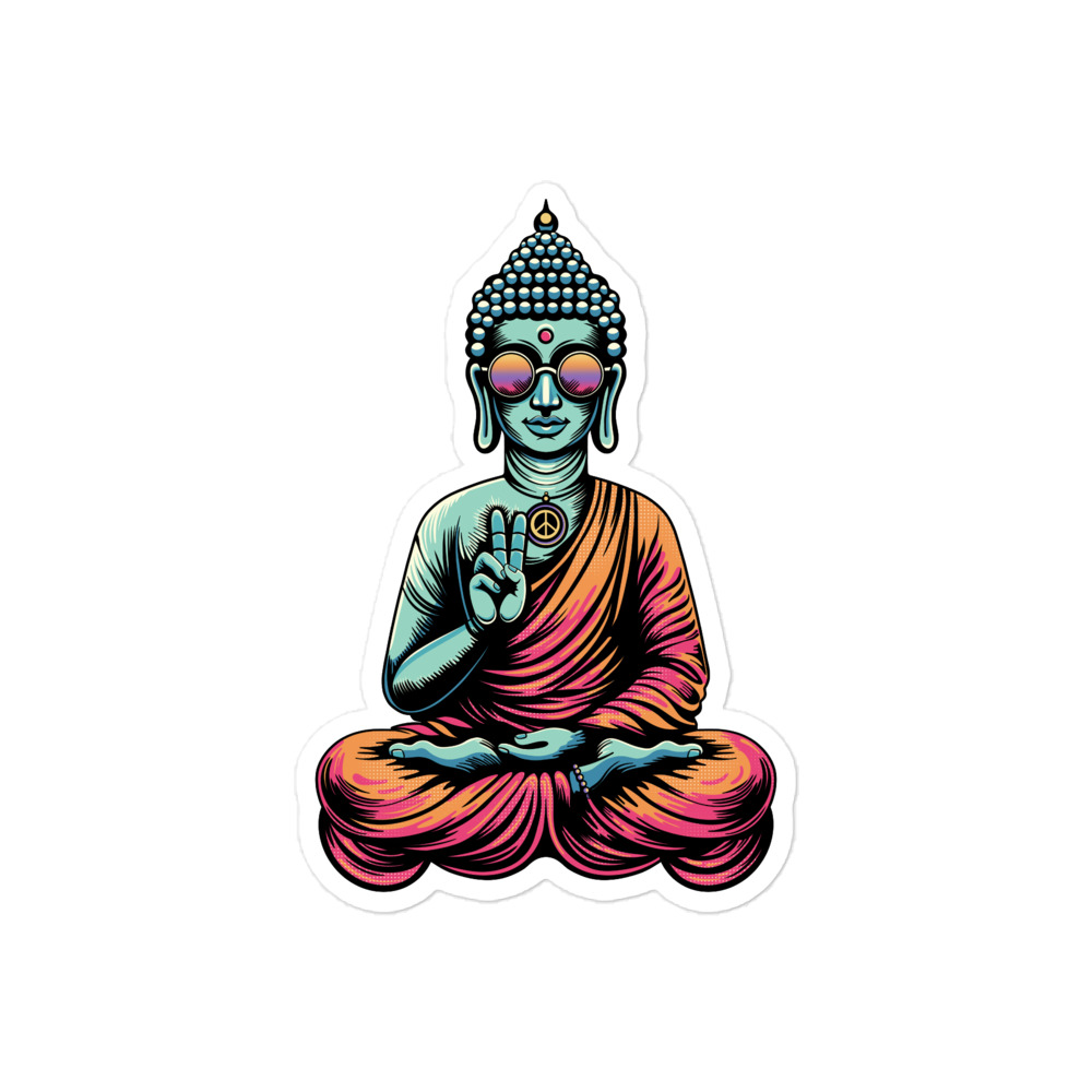 Buddha Vibes Bubble-free sticker - Image 2